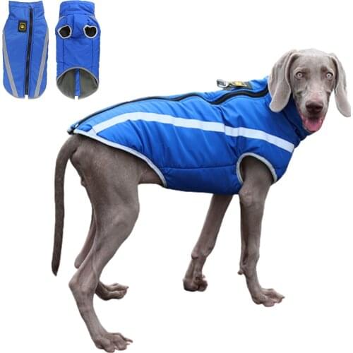 Winter Warm Dog Clothes Waterproof Pet Padded Vest Zipper Jacket Coat For Small Medium Large Dogs Dog Costume Ropa Para Perros