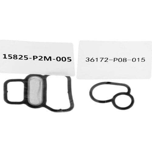 15825-P2M-005 36172-P08-015 Upper Lower VTEC Solenoid Gasket Kit Spool Valve / VTEC Filter Gasket For Honda Civic 1996-2005