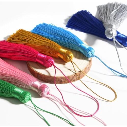 16cm Fashion Silk Tassel Multicolor Fringe Craft Tassels Hanging For DIY Crafts Sewing Tassel Bag Decoration Jewelry Accessories