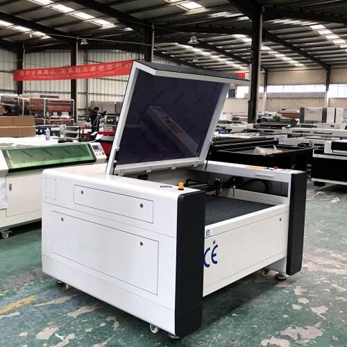 2020 NEW 100W CO2 1060 Laser Engraving Machine DSP RUIDA 6445G Laser Cutting Engraver & RECI Tube Y axis pass though to EU