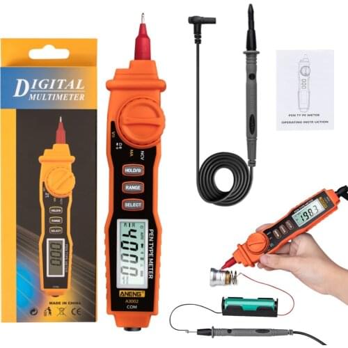 ANENG A3002 Digital Multimeter Non Contact ACV/DCV Electric Handheld Tester