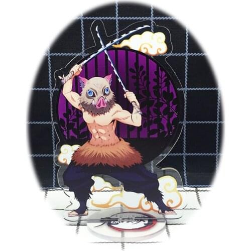 Anime Demon Slayer 15cm Acrylic Figure Hashibira Inosuk Tanjirou Stand Model Toys Kawaii Accessories For Boys Girls Gifts
