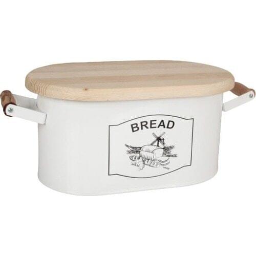 Homekolik Lucky Homes White Bamboo Cutting Tahtalı Breadstuff