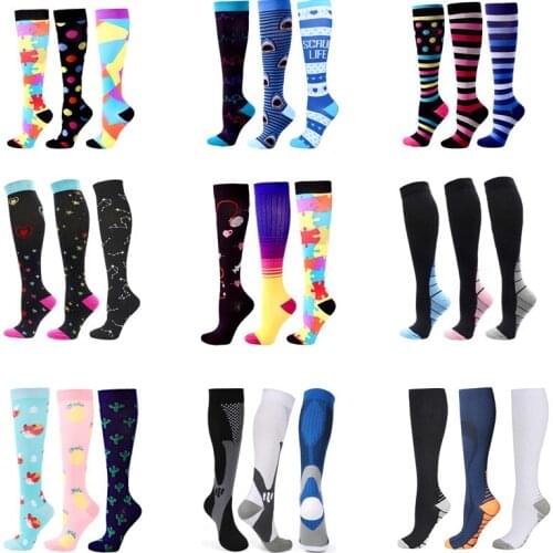 Unisex Compression Socks Best Athletic Crossfit Compression Socks For Anti Fatigue Outdoor Running Cycling Pressure Stockings