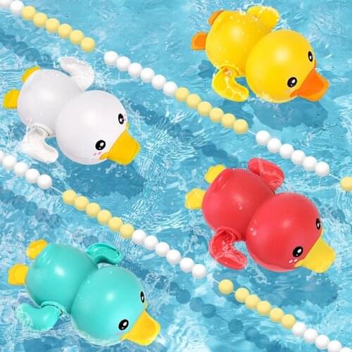 Bathing Ducks Baby Bath Toys for 0 12 24 Months Classic Toy Chain Clockwork Whale Crab for Kids Swimming Pool Water Game