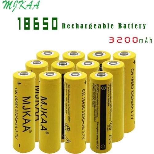 18650 3200mAh 3.7v Lithium Li-ion Rechargeable Battery for Flashlight Laser