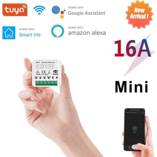 Mini WiFi Switch Tuya 2 Way Control Timer DIY Smart Home Automation Wireless Switches Smart Life App Work With Alexa Google Home