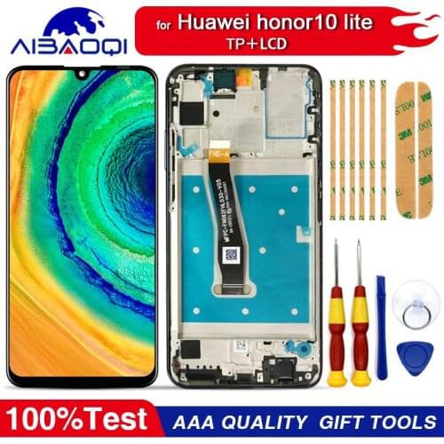 New original Touch Screen LCD Display For Huawei Honor 10 Lite With Frame Replacement Parts For HRY-LX1 HRY-LX2 HRY-L21