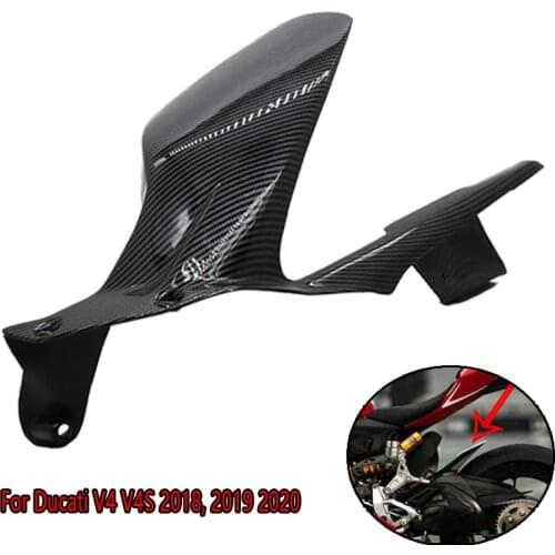 100% carbon fiber glossy motorcycle rear fender fender, suitable for Ducati Panigale V4 2018 2019 motorcycle parts