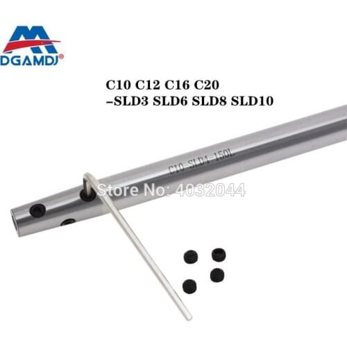 Precision C8 SLD3-4 C10 SLD3-6 C12 SLD3-8-100L 150L C16 SLD4-SLD10 side lock extension rod straight slim shank deep hole process