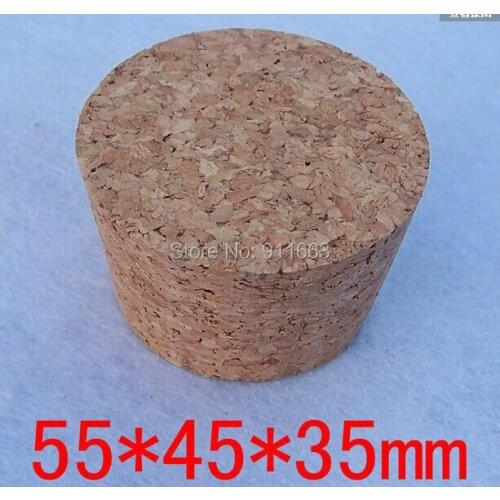 55mm* 45mm* 35mm size, 10pcs/lot! soft cork stopper for glass bottles,stopper,bung,wooden plug etc