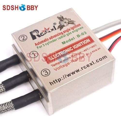 Rcexl 3 Three Cylinders CDI Ignition for CM6 10MM 120 Degree (B-03 4.8V~8.4V 622a)