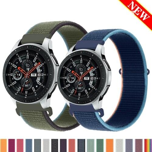 Nylon loop strap For Samsung Watch 3 45/46/42mm/correa Galaxy active 2 Gear S3 Bracelet Huawei watch GT 2 2e pro band 20/22mm