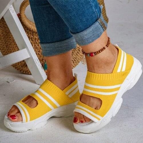 Women Sandals 2021 Summer Shoes Women Heels Sandals Hollow Out Platform Sandals Summer Women Casual Shoes Wedges Zapatos Mujer