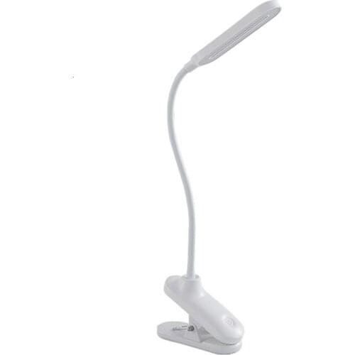 Touch Dimming Abs Bedside Usb Charging Port Nail Led Reading Clip Hold On Battery Rechargeable Desk Table Lamp art deco