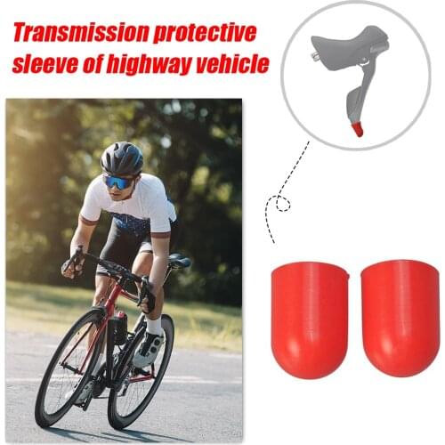 1 Pair Silicone Road Bicycle Bike Derailleur Shift Brake Lever Protector Cover Cap Anti-scratch Riding Brake Handle Sleeve
