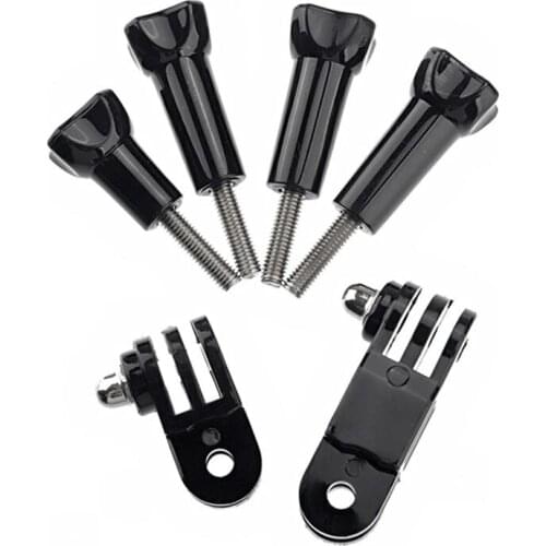 Universal Long Screw + Action Camera Mount Adapter Kit 6pcs/Lot for Gopro Hero Sjcam SJ4000 Xiaomi Yi 2