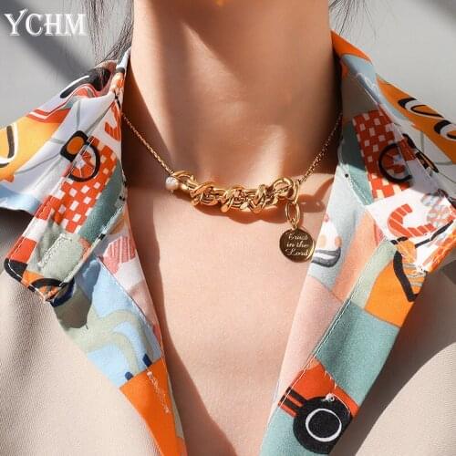 YCHM Pearl Necklaces For Women