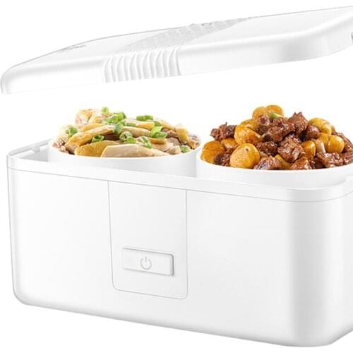 1.2L Ceramic liner lunch box Electric heating insulated lunch box Single layer pluggable lunch box Food sealed fresh heating