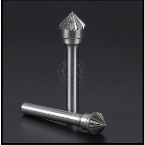 1pcs-free shipping solid carbide tungsten steel milling cutter,6mm shank K type Metal electric grinding head,Polishing tool