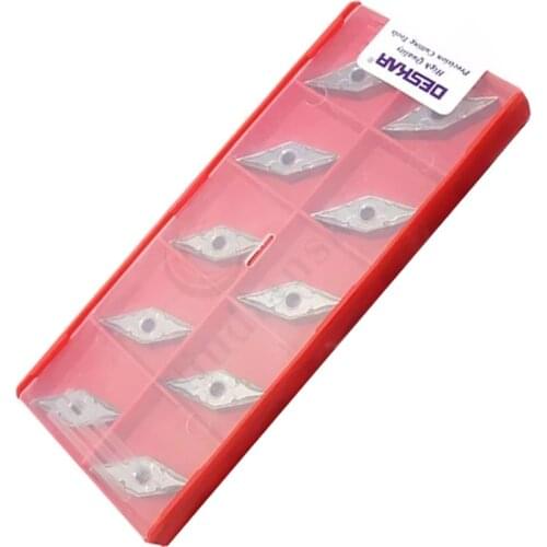 10PCS DESKAR VNMG160404-HA K10 high quality external turning tool Carbide inserts CNC Lathe turning insert to cut Aluminium well