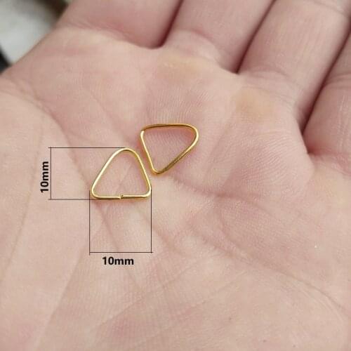 200PCS/lots 10x10mm 8x10mm triangle Rings connectors chandelier Lighting Metal Connectors crystal connector accessories