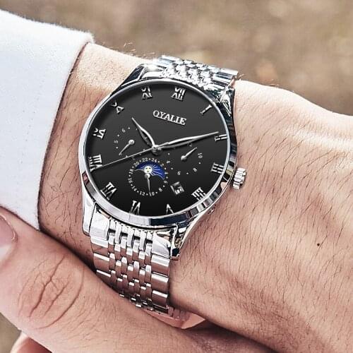 2019 new Swiss fashion multi function watch automatic mechanical watch steel for men