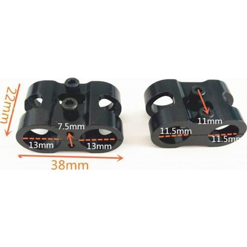 2x Aluminum AS150 Mount Fixed Seat Connector Plug Holder for Agricultural Drone Quadcopter
