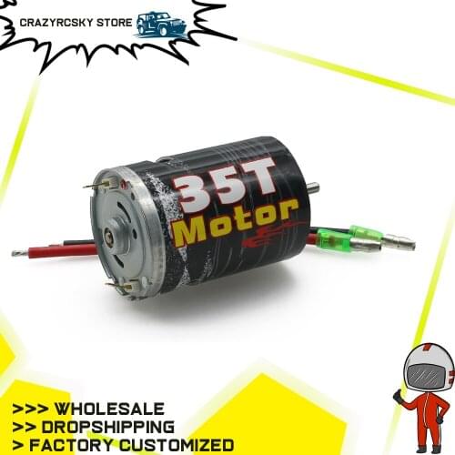 35T 540 Brushed Motor For Rc Hobby Model Car 1:10 Hpi Venture Fj Cruiser Crawler