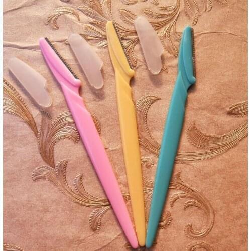 5000pcs Eyebrow Razor Shaper Trimmer Shaver Women Facial Razor with Precision Cover#31652