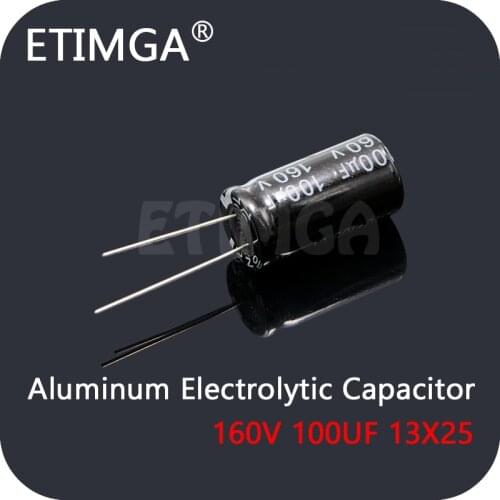 Aluminum Electrolytic Capacitor 160V 100UF 13X25 DIP Capacitors Good quanlity in stock 100uf 160v