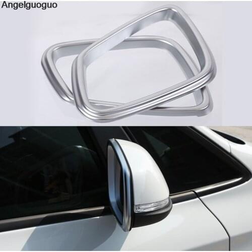 Angelguoguo Car Rearview Rear View Door Mirror Frame Cover Trim Rims Fits for BMW 2 Series F45 2014-2017 / X1 F48 2016-2017