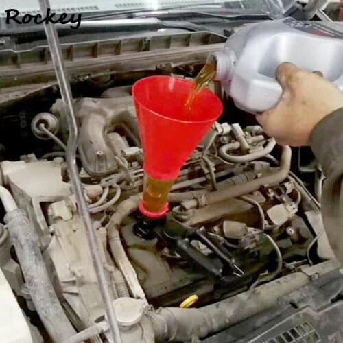 Car Auto Engine Funnel Gasoline Oil Fuel Petrol Filling Funnel for Auto Car Vehicle Truck Motorcycle Oil Refueling Funnel