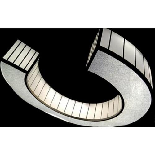 C-shaped wrought iron chandelier LED stepless dimming engineering lighting lighting fixture led lamps lights home lamps led