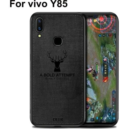 For vivo Y85 Case Soft phone case For vivo Y 85 cases VIVOY85 Protection Back Cover Cloth + TPU Shell For vivo Y85 phone shell