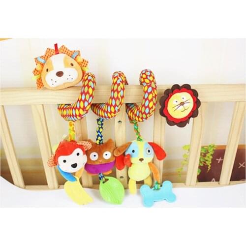 Infant Baby Rattle Toys 0-12 Months Soft Pram Mobile Toys For Babies Hanging Musical Stroller Crib Toys Educational Teether toy