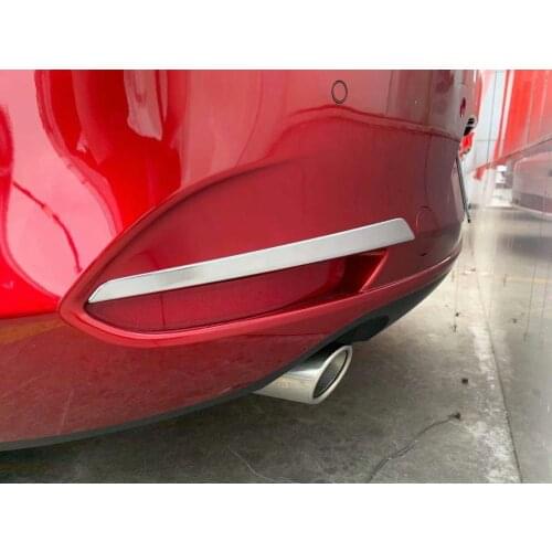For Mazda 3 M3 Axela 2019 2020 Car Front Rear Fog light Cover Trim Foglight Lamp Frame Strip Styling Exterior Accessories