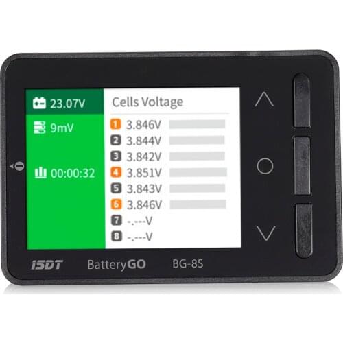 ISDT BattGo BG-8S Smart Battery Checker Balancer Receiver Signal Tester Quick Charge Function