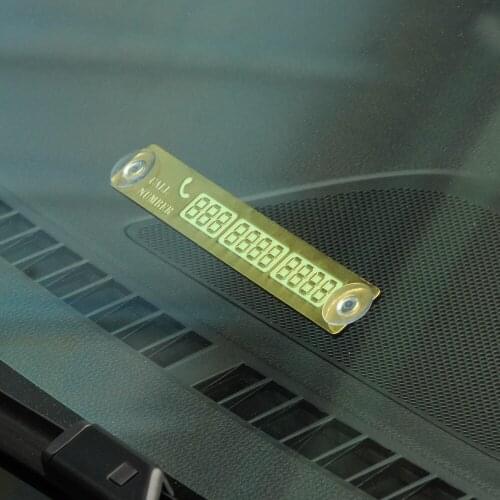 Temporary Parking Card Luminous Phone Number Card Plate For Subaru Forester Impreza Outback XV Chevrolet Cruze Aveo Accessories