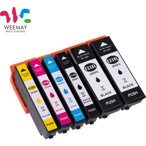 Weemay 33XL Comepatible for EPSON 33XL T3351 Ink cartridge for Expression Premium XP 530 630 640 635 645 830 900 Printer