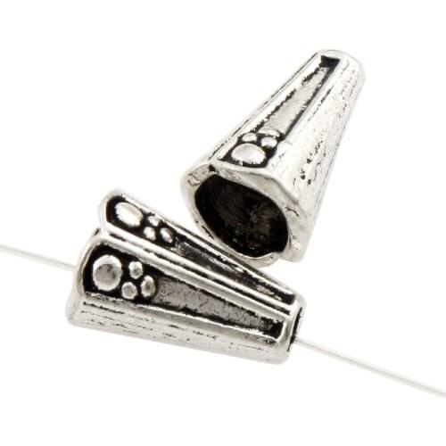 Dots Cone End Caps Bead Cap 7.8x7.7mm 56pcs Zinc Alloy Jewelry Findings Components L1086 LZ