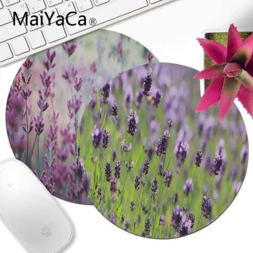MaiYaCa Boy Gift Pad Purple lavender Unique Desktop Pad Game Round Mousepad Keyboards Mat Gamer Gaming mouse pad Round Desk Mat