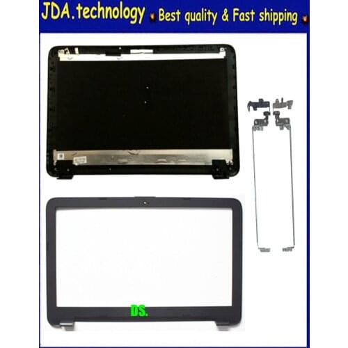 MEIARROW New/org LCD lids for HP Notebook 15AY 15-AY 15-BA Series Back Cover 854992-001+front bezel+hinges,Black