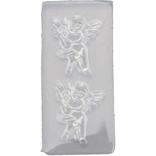 Mini Angel Crystal Epoxy Resin Mold Necklace Pendants Silicone Mould DIY Crafts Ornaments Jewelry Decorations Casting B36D
