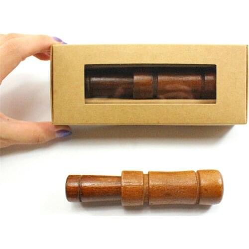 Outdoor Hunting Simple Waterfoul Decoy Duck Caller Imitation Sound Supplies Non Toxic Amateur Blowing Bait Small Wood Whistle