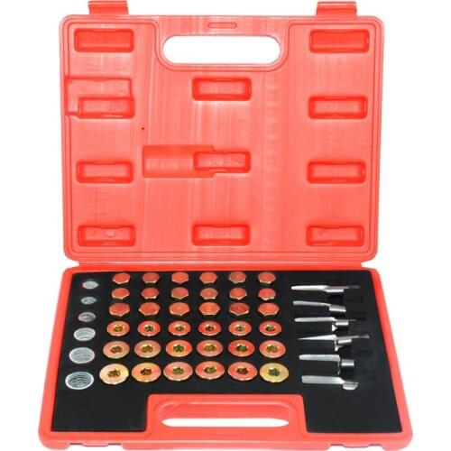 64/114pcs Oil Pan Thread Repair Kit Sump Automotive Sump Crankcase Gearbox Drain Plug Tool