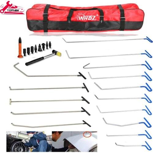 Paintless Dent Removal Repair Remover Hooks Kit Car Dent Puller Kit Dent Repair Tools for Hail Damage Door Ding