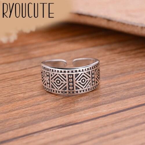 New Trendy Personality Punk Geometric Rings For Women Lady Resizable Size Rings Party Jewelry Charm Gifts 2021