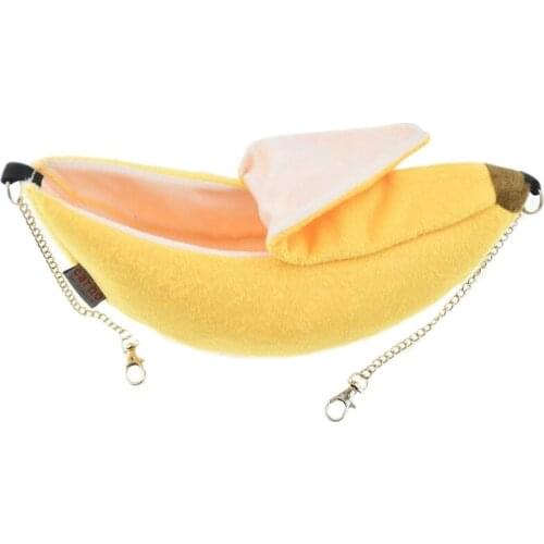Pet Banana Bed Hamster Bed House Hammock Small Animal Bed House Cage Nest Hamster Accessories