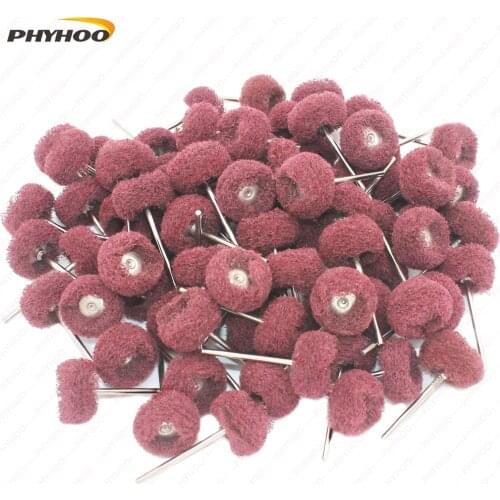 PHYHOO 80Pcs Fine Abrasive Wheel Brush for Dremel&foredom Rotary Tools 2.35mm/3.0mm